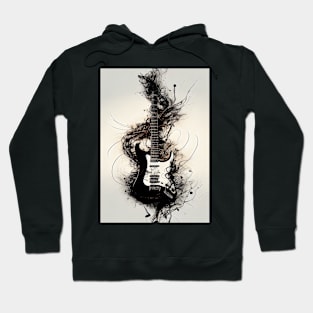 B&W Guitar Dreams Hoodie